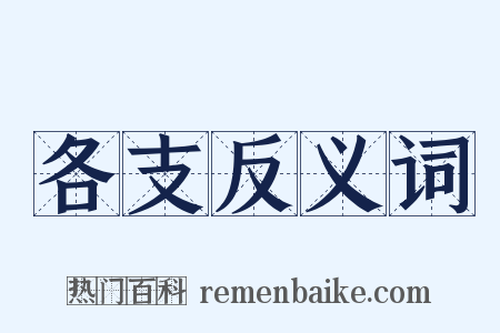 各支反义词是什么意思的图片